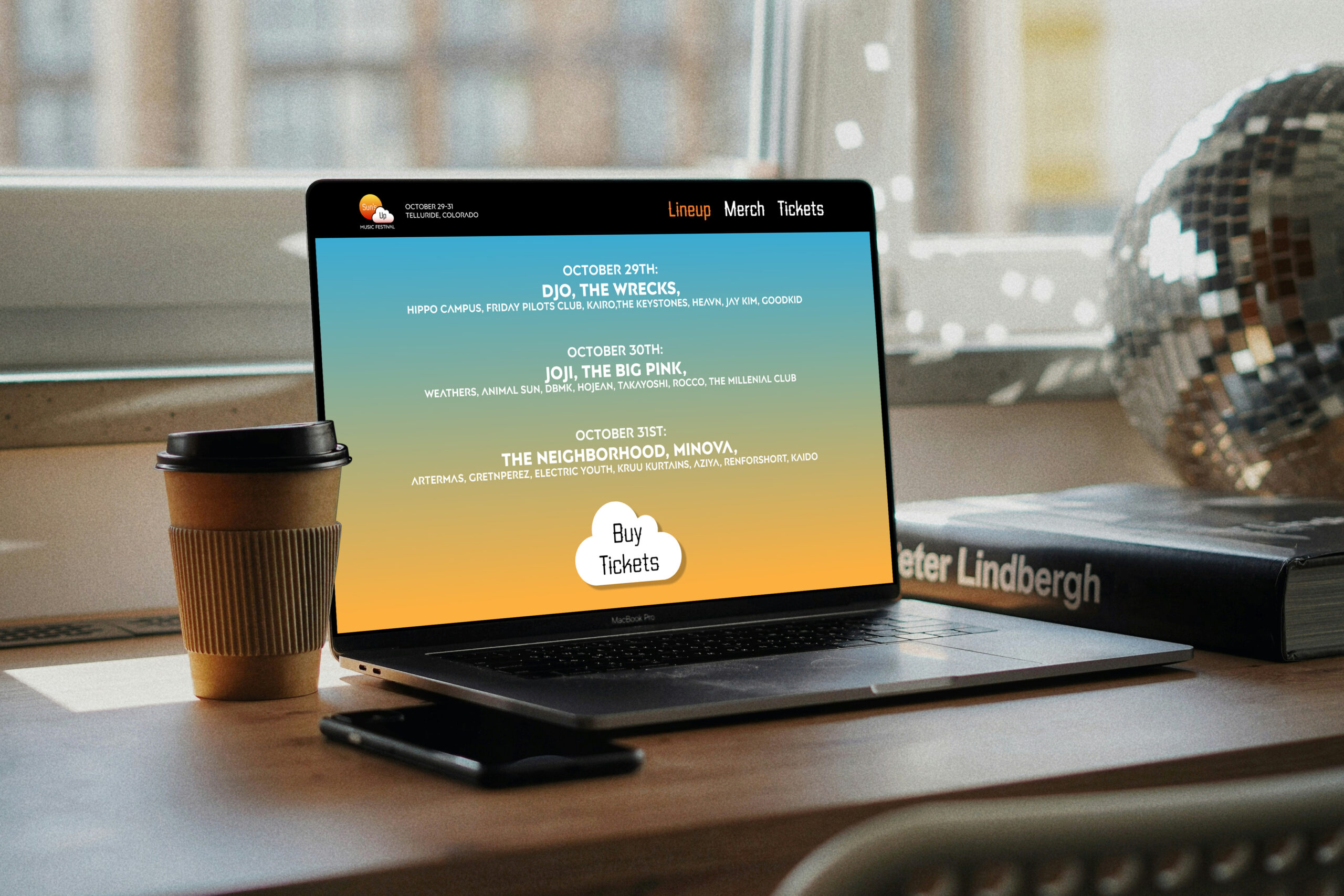 Free MacBook Pro on Writing Desk Mockup